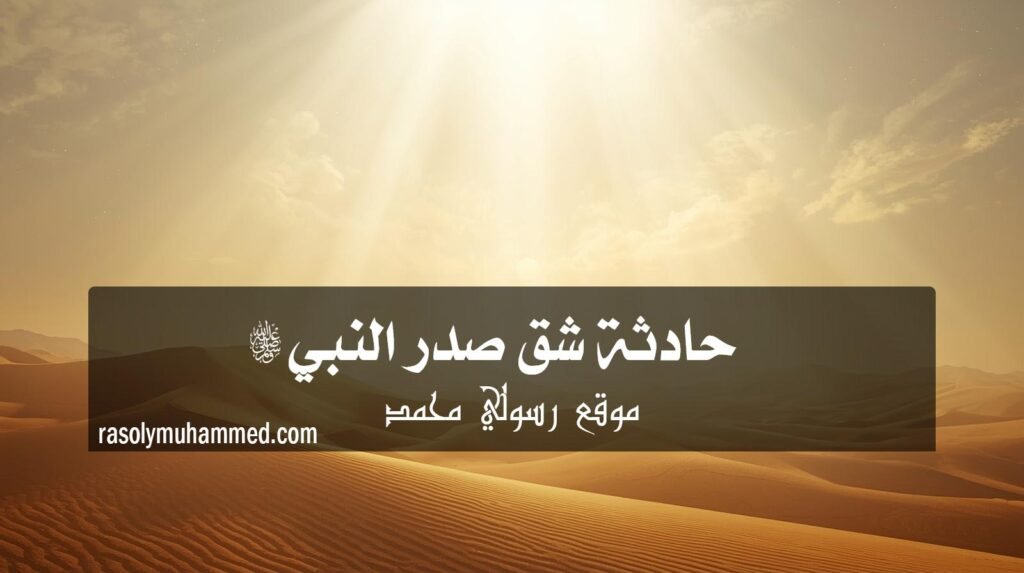 حادثة شق صدر النبي ﷺ