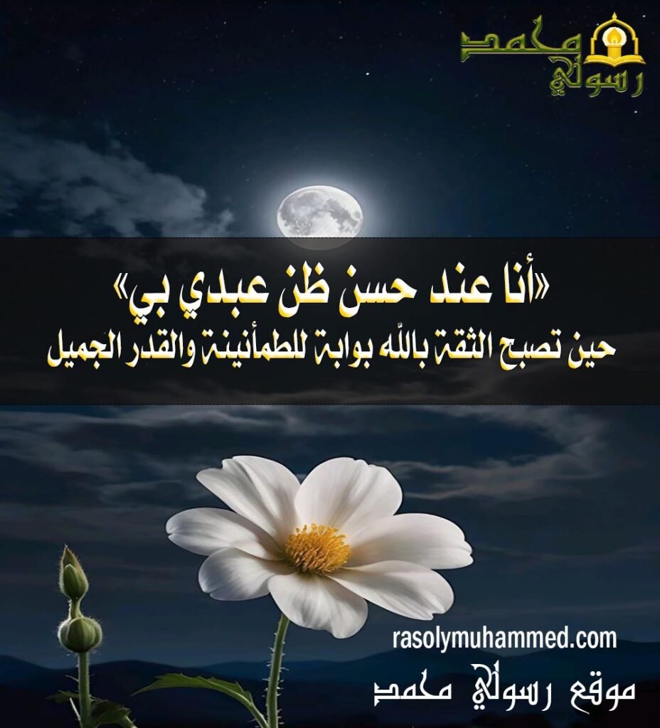 «أنا عند حسن ظن عبدي بي»
حين تصبح الثقة بالله بوابة للطمأنينة والقدر الجميل
